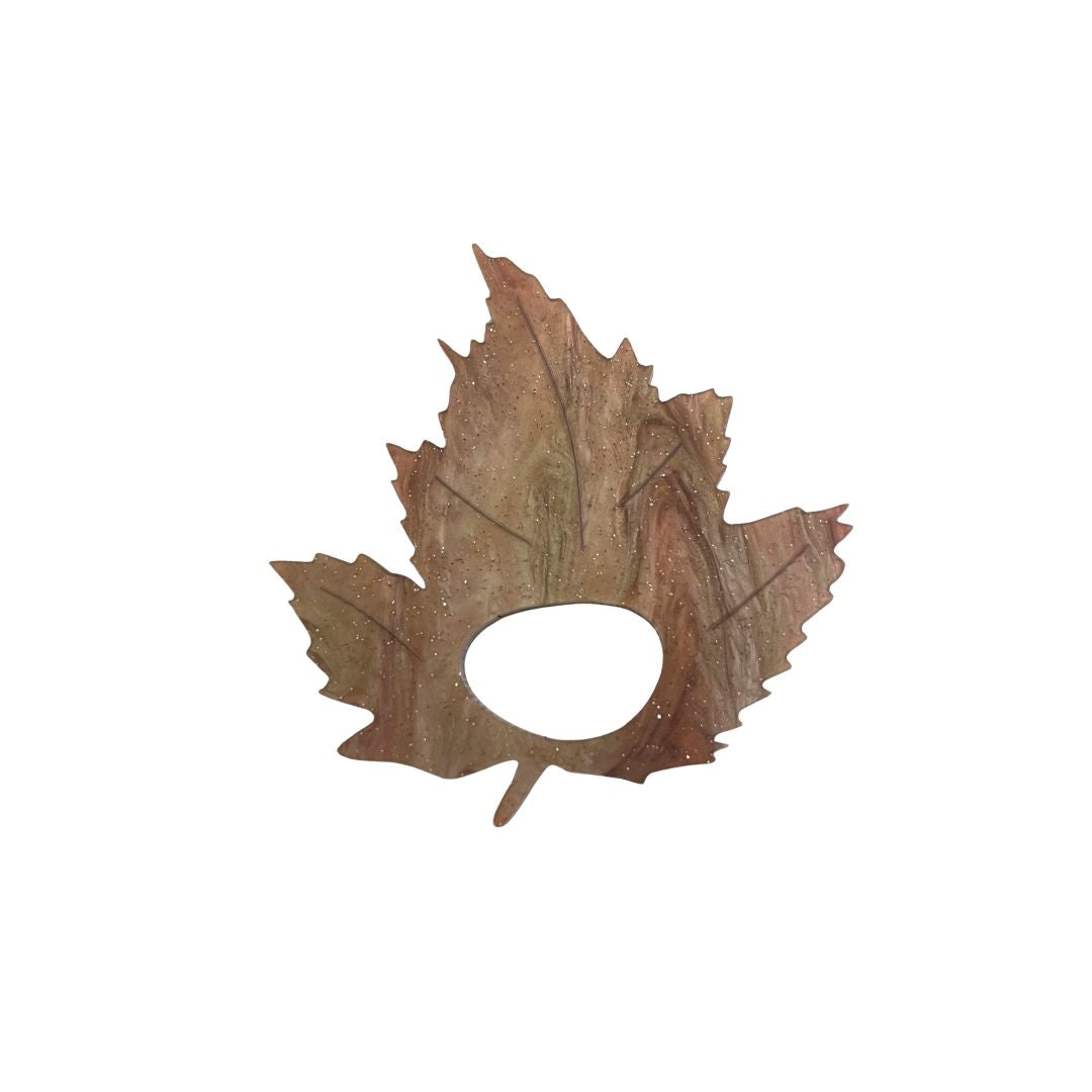 Autumn Leaf Glasses Brooch (2 Colors)