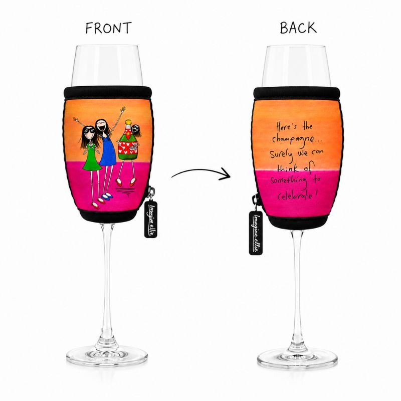 'Here's the champagne, surely we can think of something to celebrate' - Champagne Glass Cooler