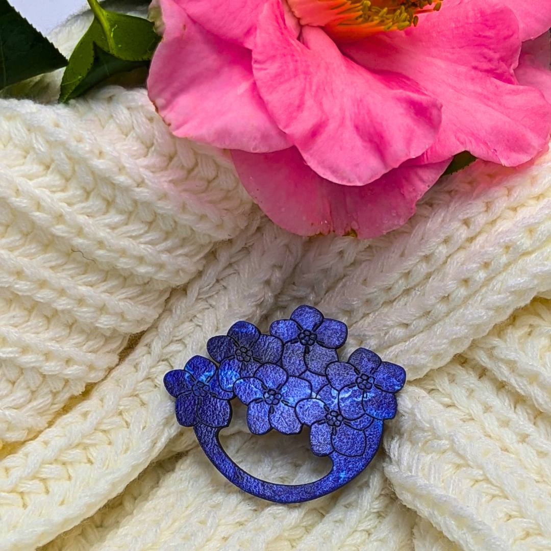 Forget Me Not Glasses Brooch