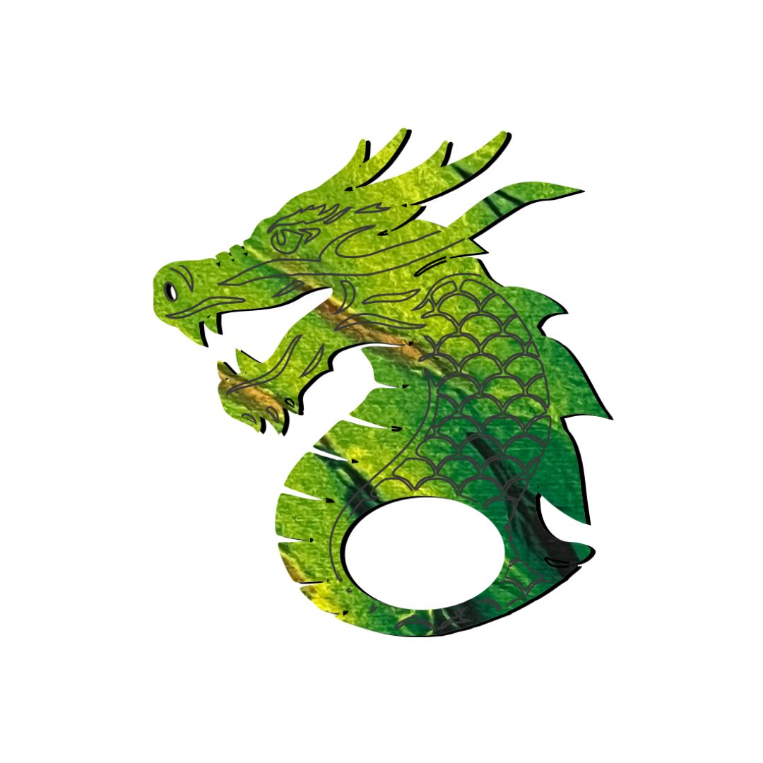 Dragon Glasses Brooch (6 Colors)