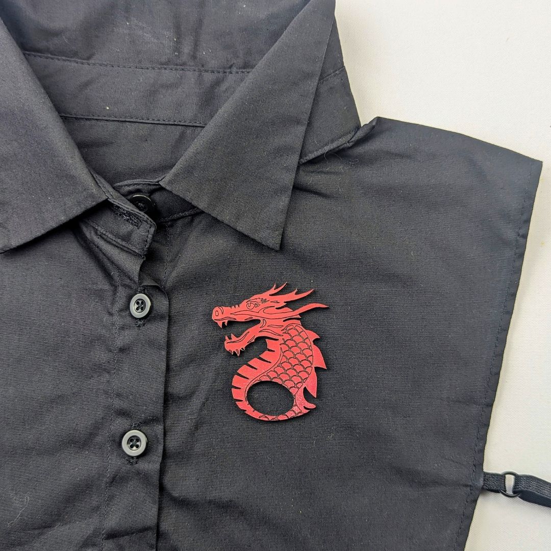 Dragon Glasses Brooch (6 Colors)