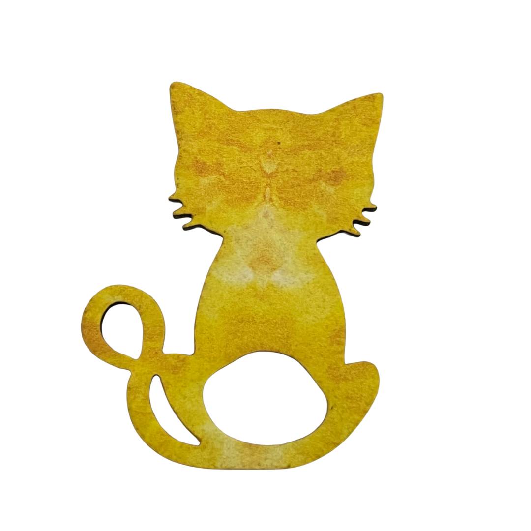 Whiskers Cat Glasses Brooch