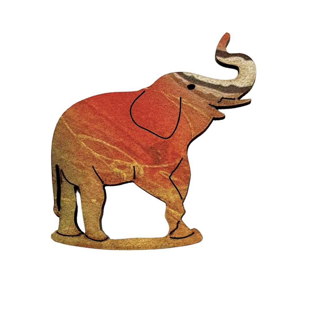 Elephant Glasses Brooch (8 Colors)