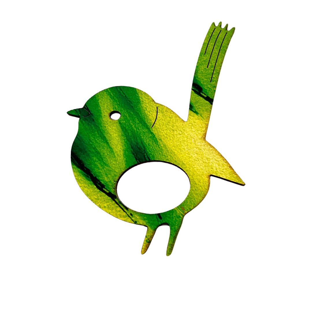 Blue Wren Glasses Brooch (9 Colors)
