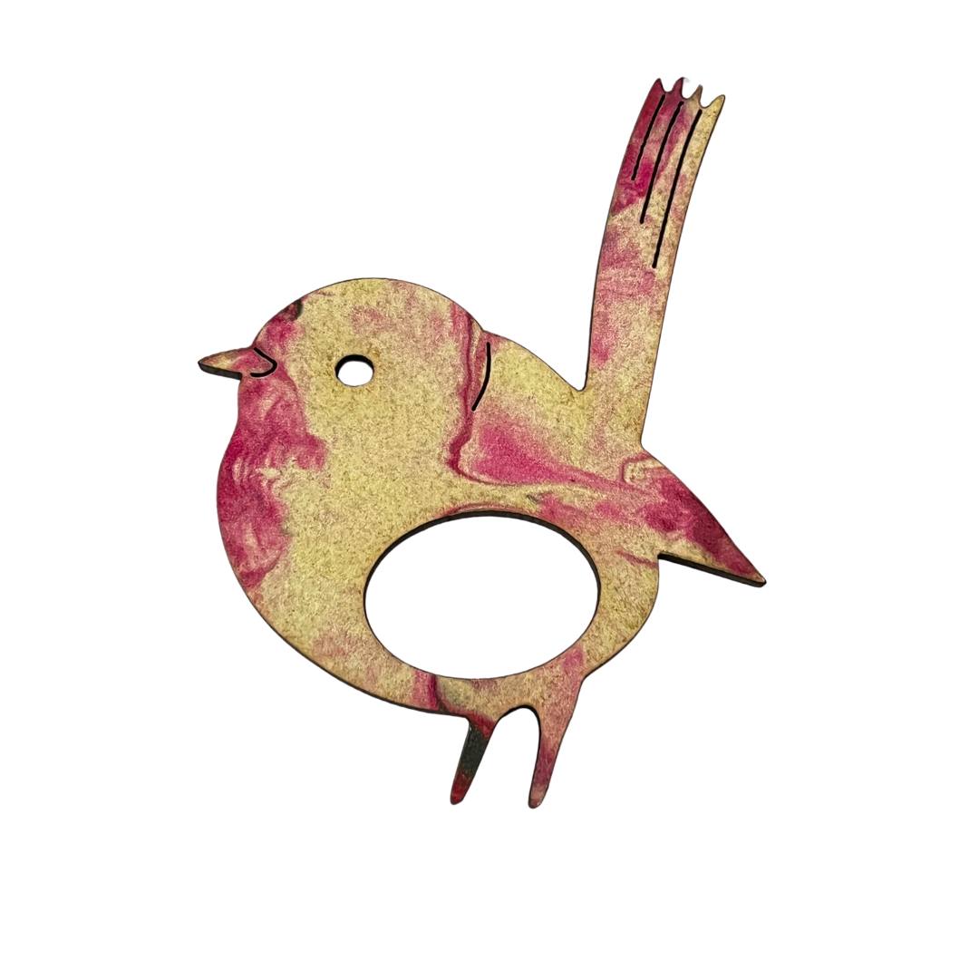 Blue Wren Glasses Brooch (9 Colors)