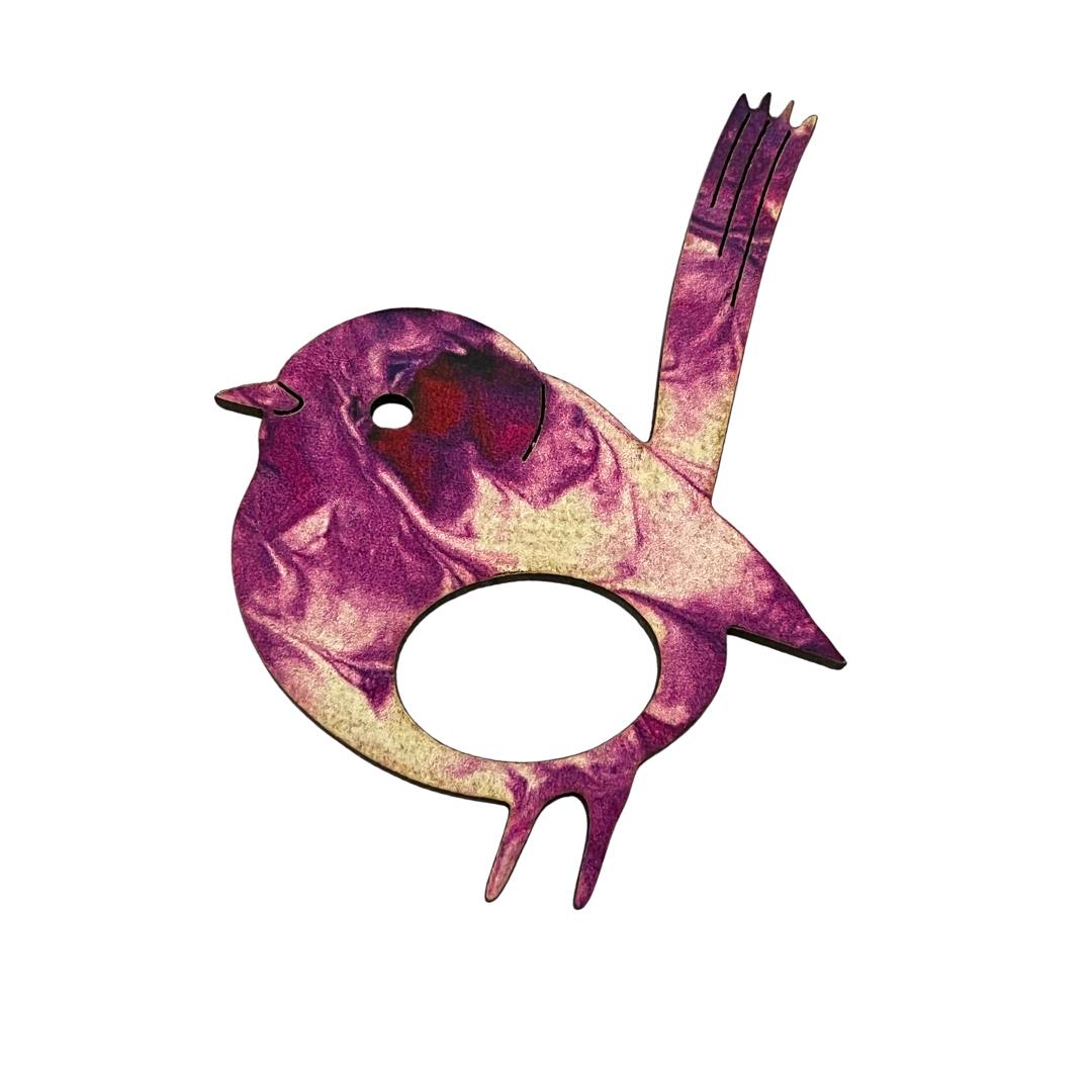 Blue Wren Glasses Brooch (9 Colors)