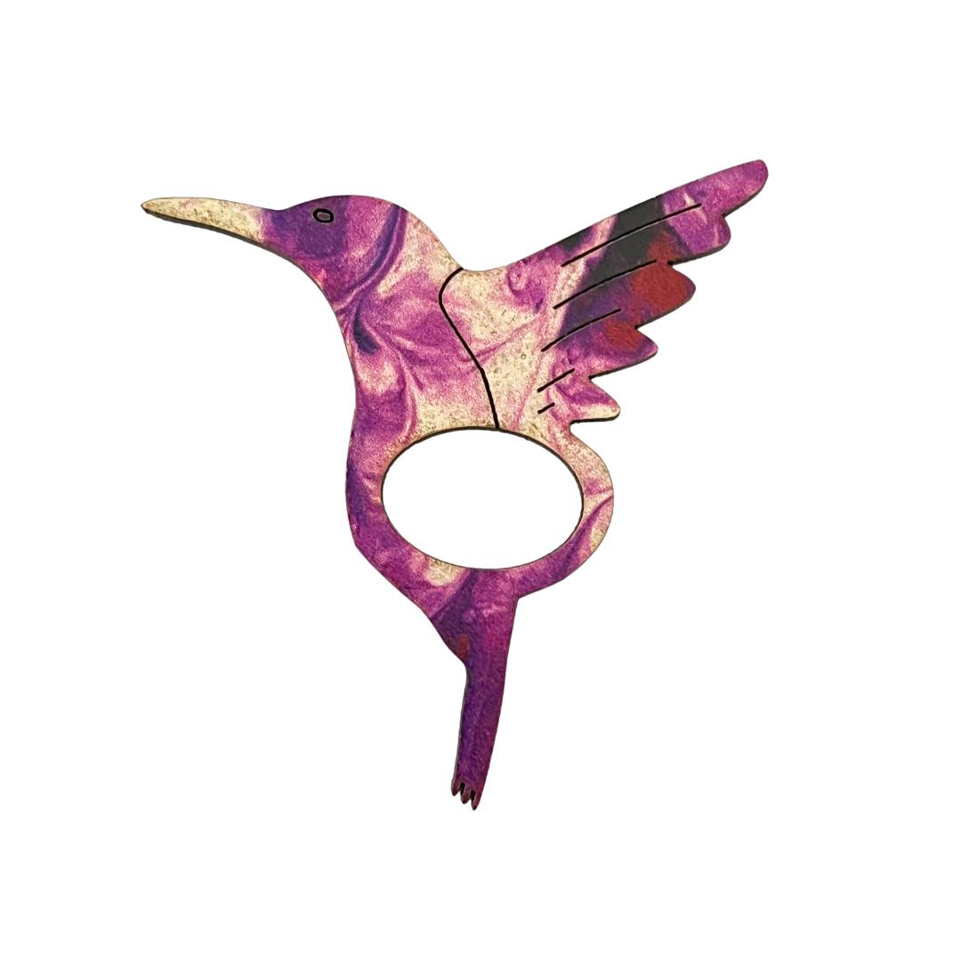 Hummingbird Glasses Brooch (8 Colors)