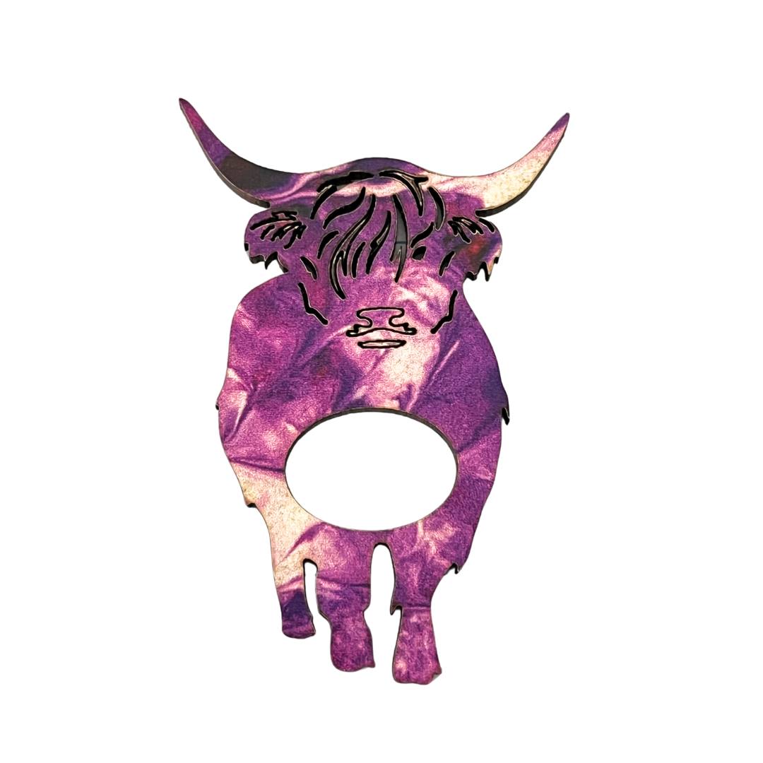 Highland Cow Glasses Brooch (8 Colors)