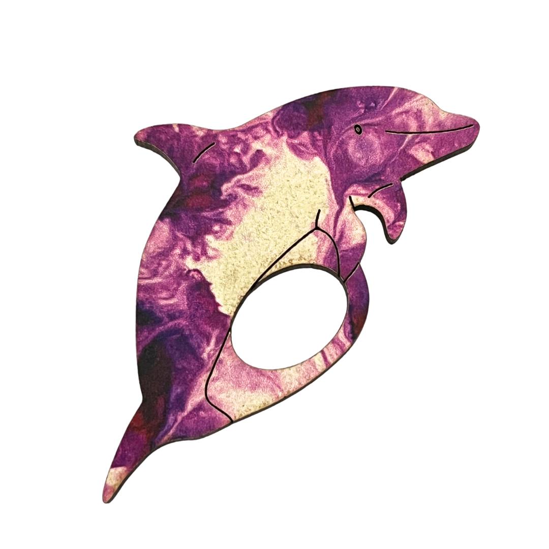 Dolphin Glasses Brooch (7 Colors)