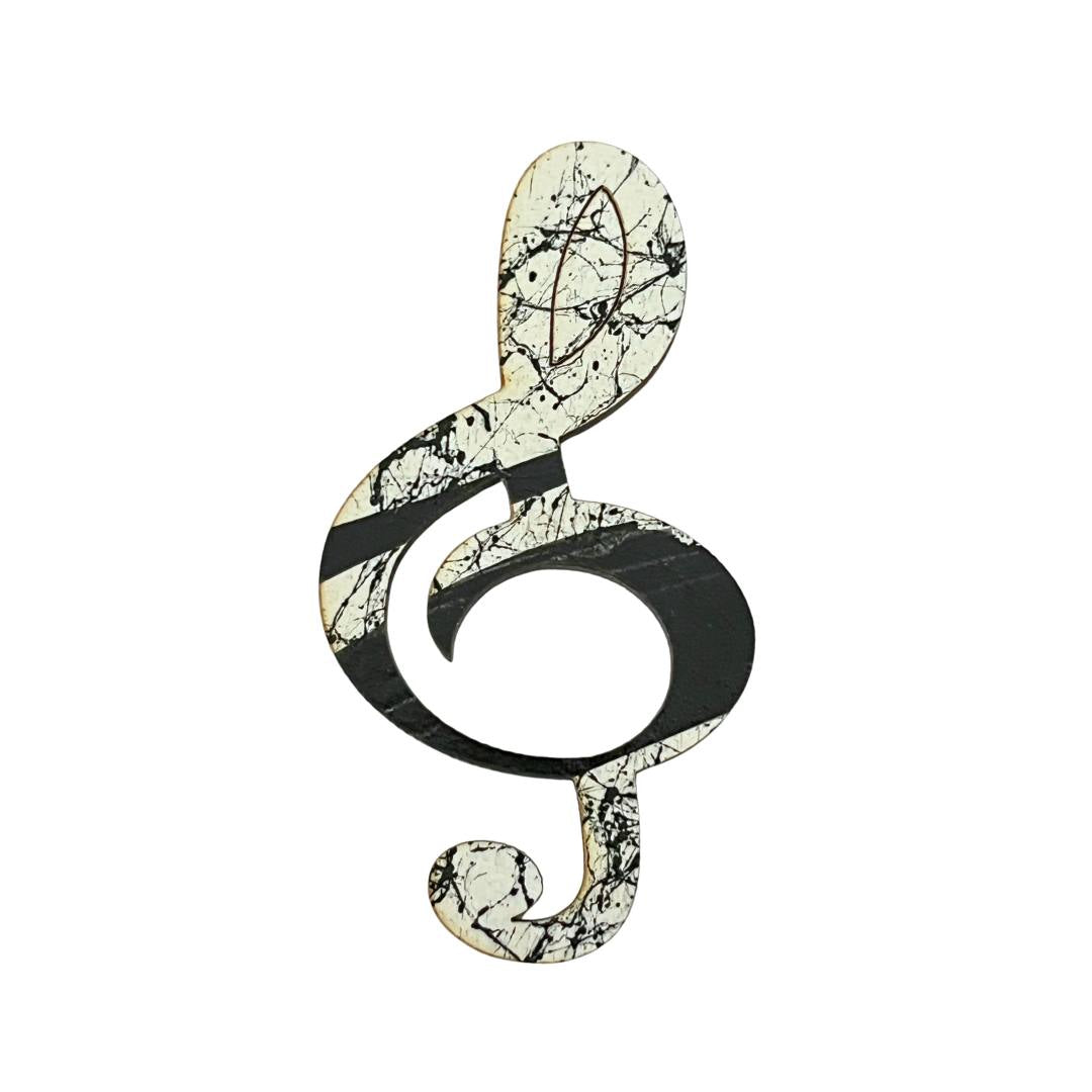 Treble Clef Glasses Brooch (9 Colors)