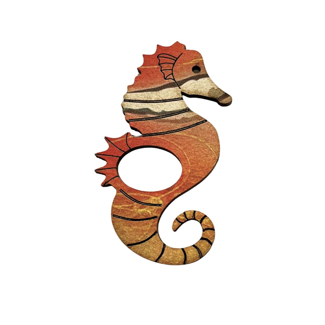 Seahorse Glasses Brooch (8 Colors)