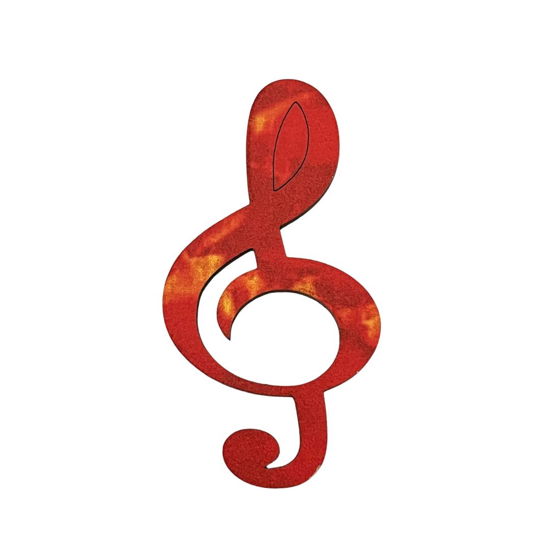 Treble Clef Glasses Brooch (9 Colors)