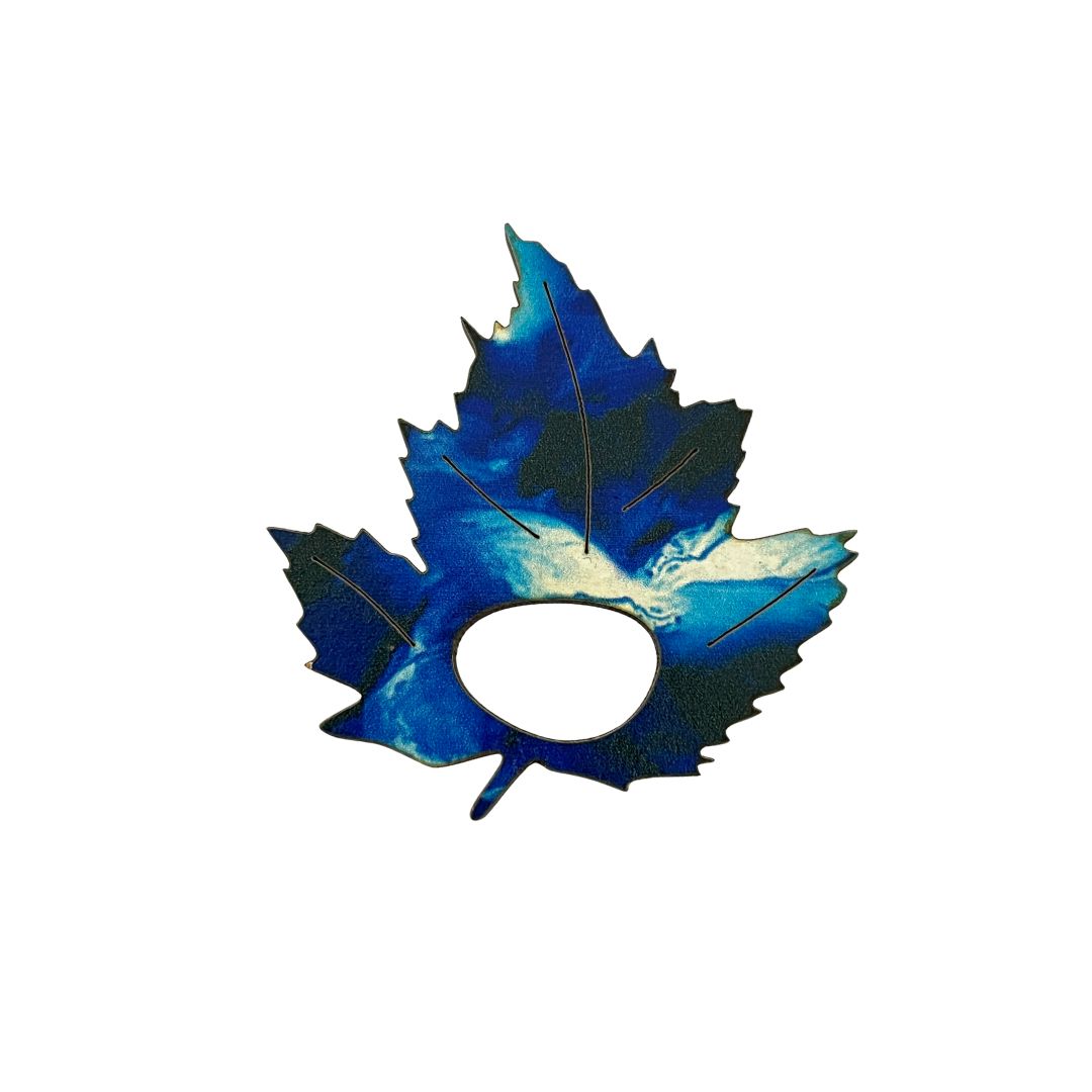 Autumn Leaf Glasses Brooch (4 Colors)