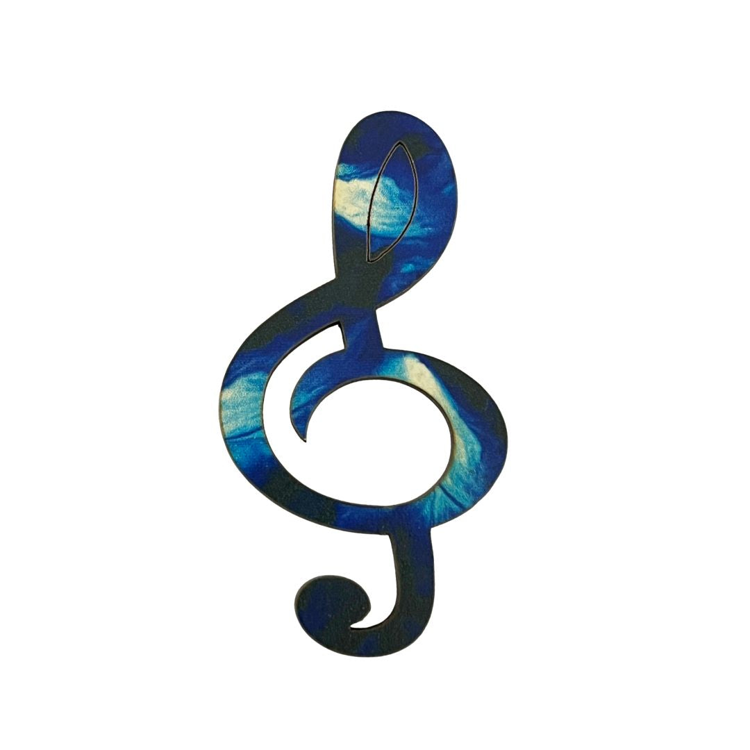 Treble Clef Glasses Brooch (9 Colors)