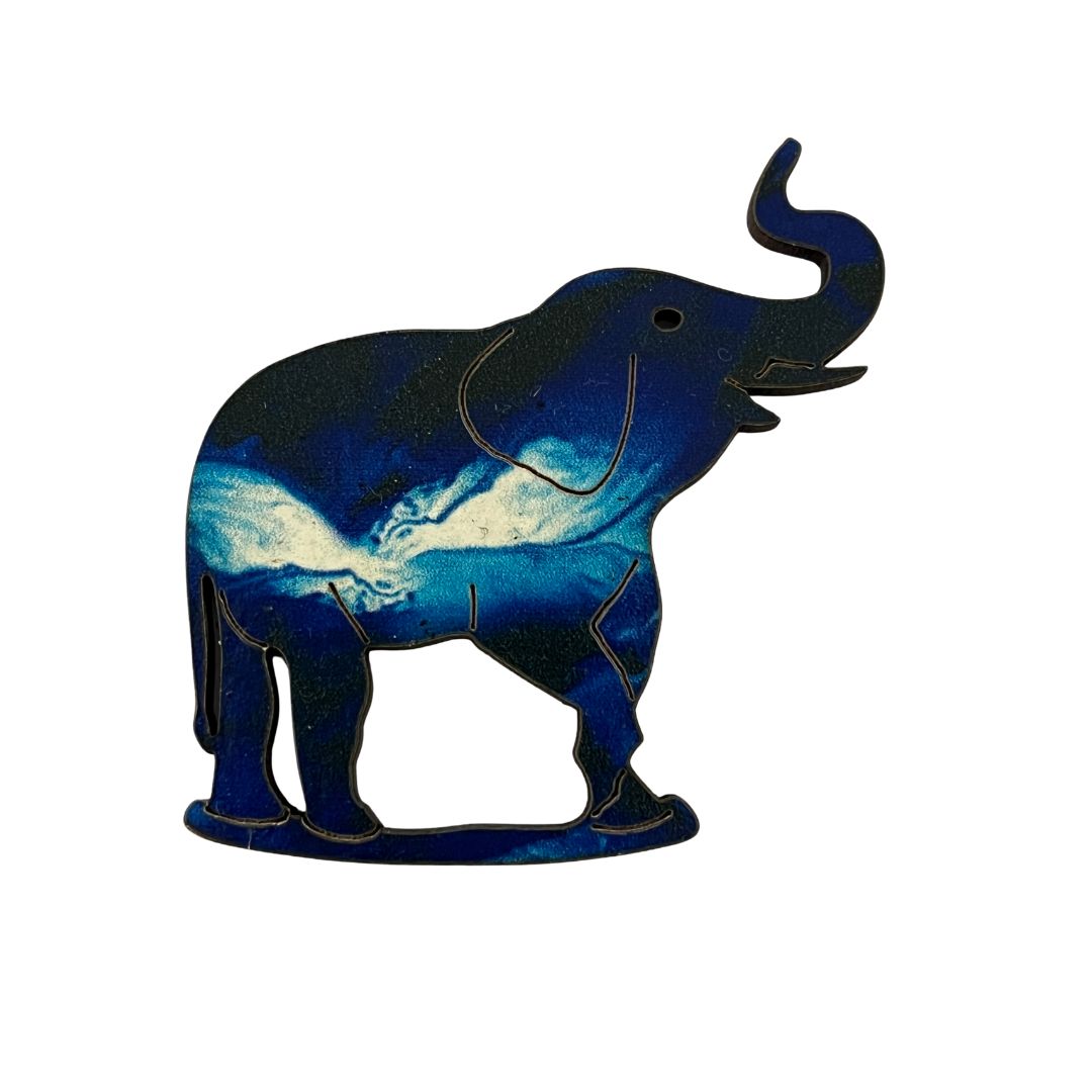 Elephant Glasses Brooch (8 Colors)
