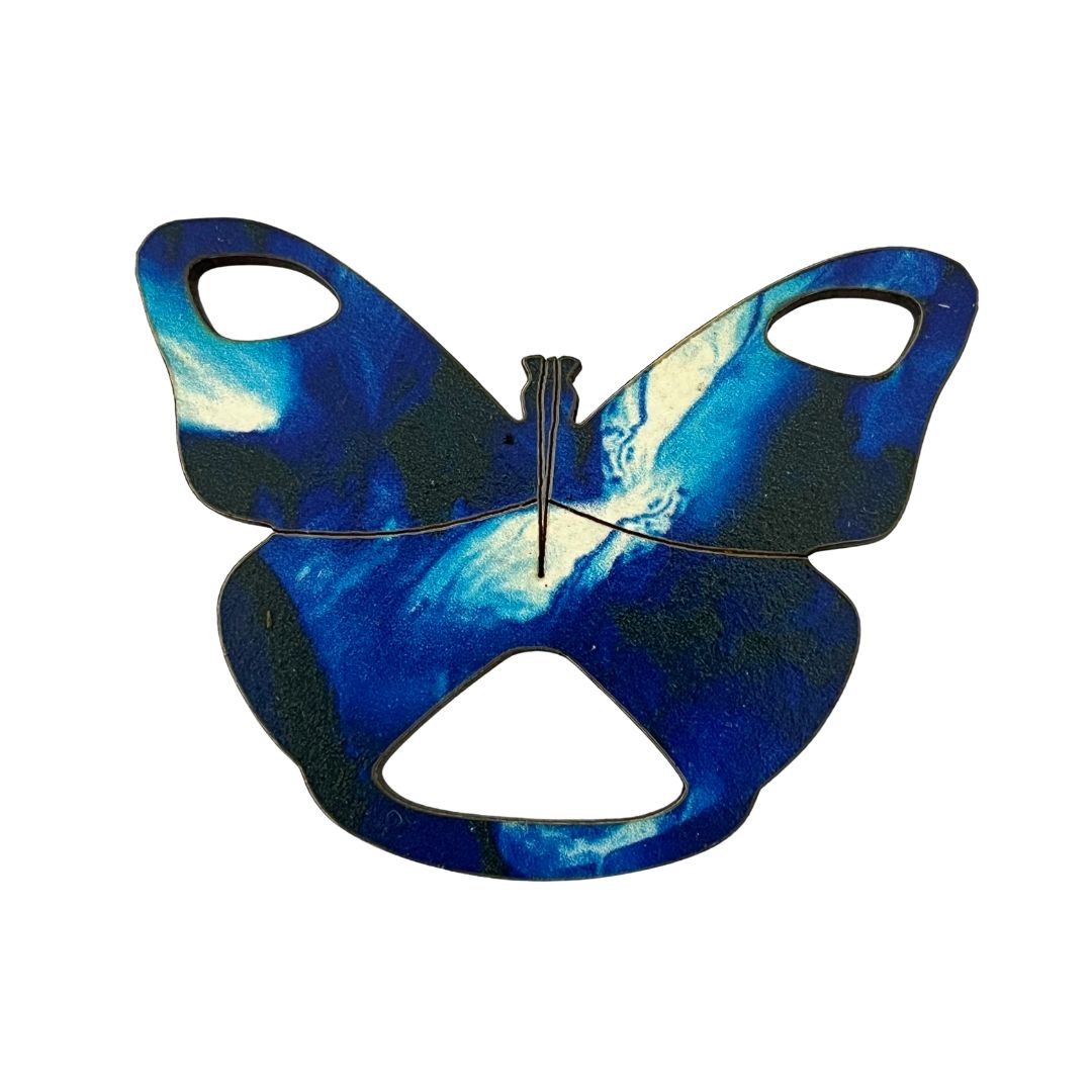 Butterfly Glasses Brooch (6 Colors)