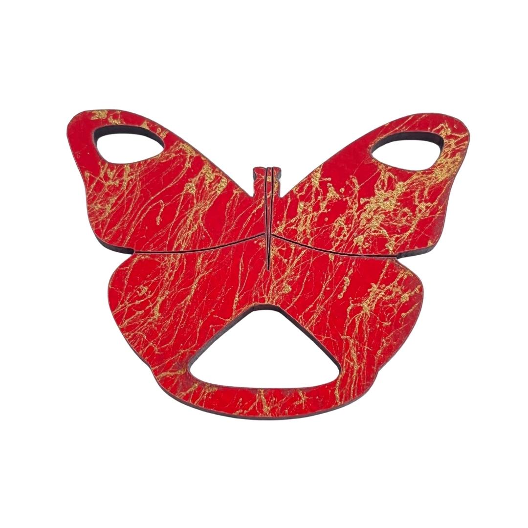 Butterfly Glasses Brooch (6 Colors)