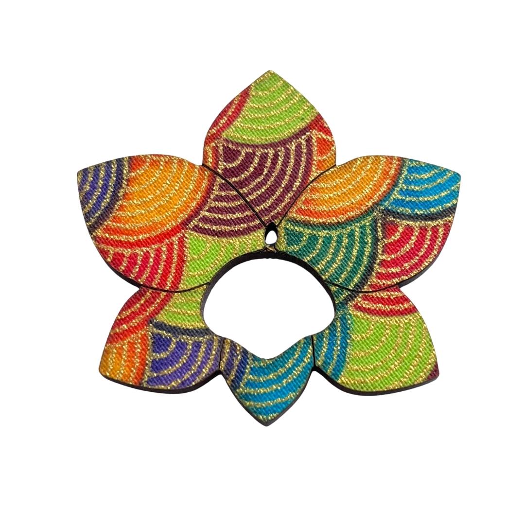 Orchid Glasses Brooch (8 Colors)