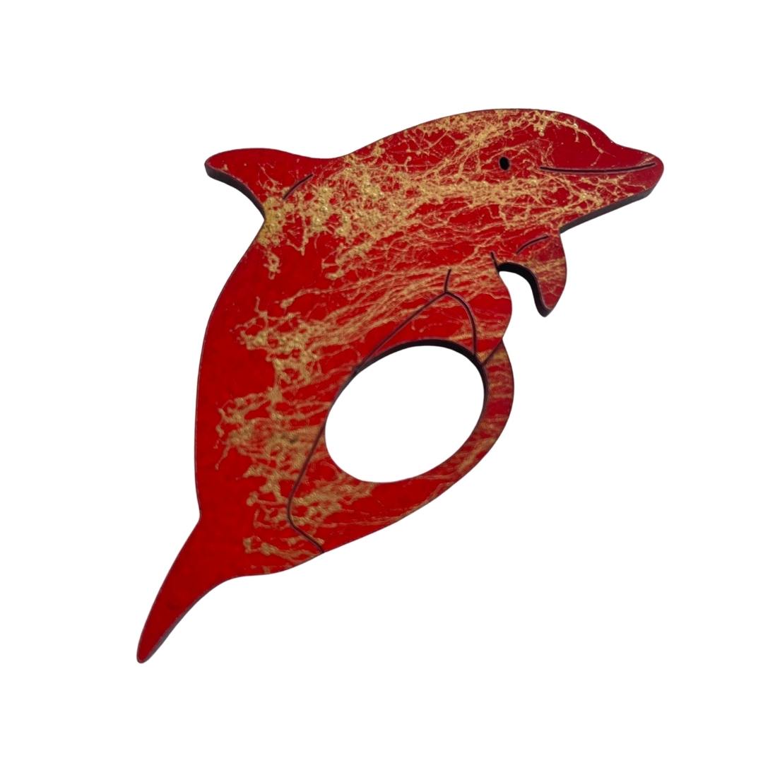 Dolphin Glasses Brooch (7 Colors)