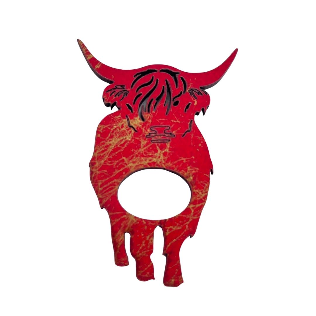 Highland Cow Glasses Brooch (8 Colors)