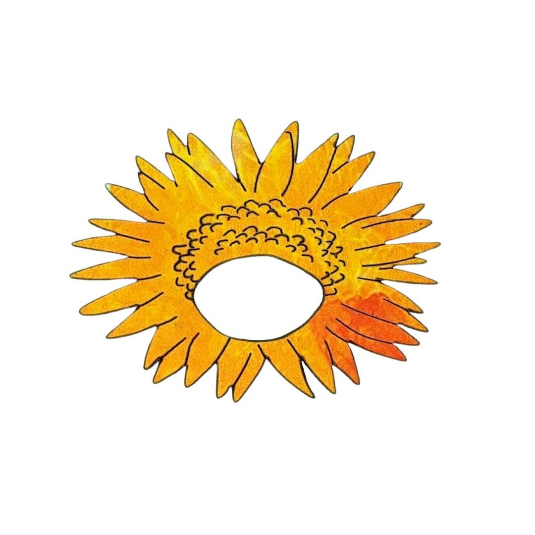 Sunflower Glasses Brooch