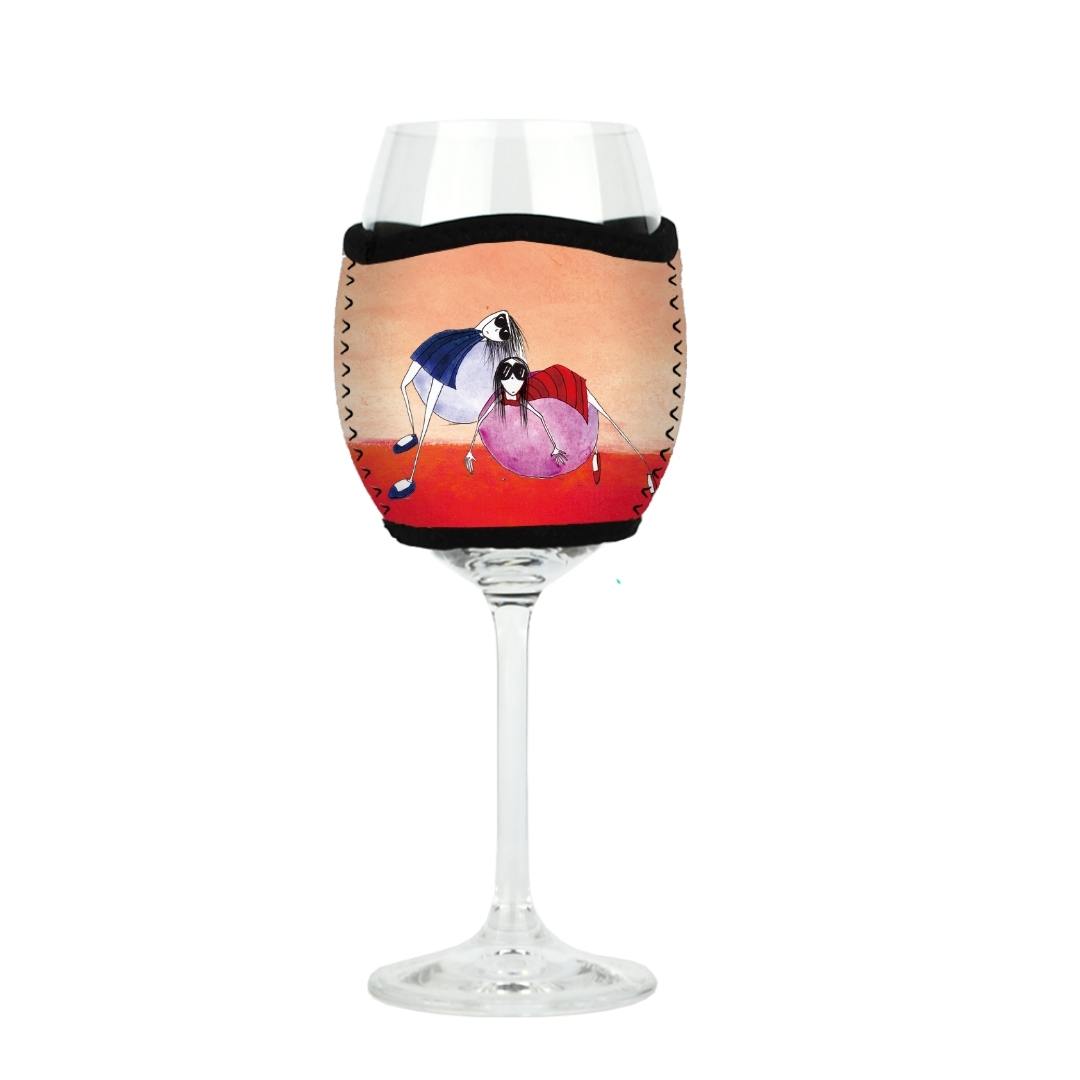 'We miss you' - Wine Glass Cooler