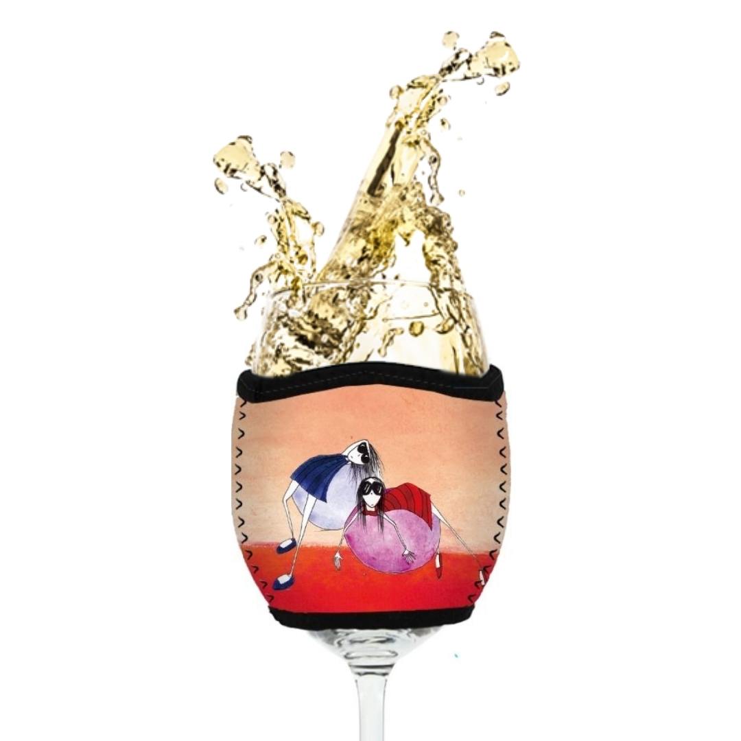 'We miss you' - Wine Glass Cooler