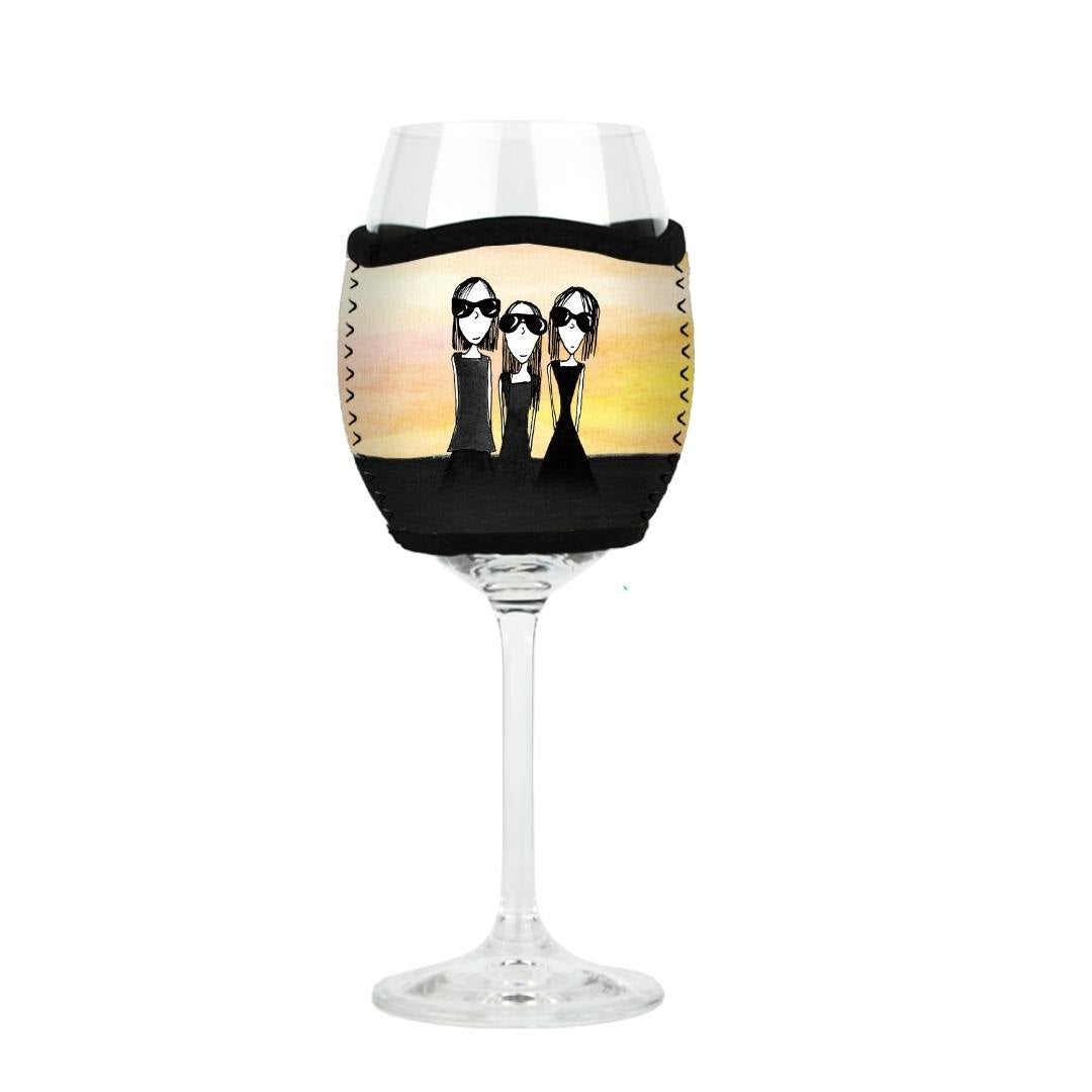 'Sometimes life requires a little attitude' - Wine Glass Cooler