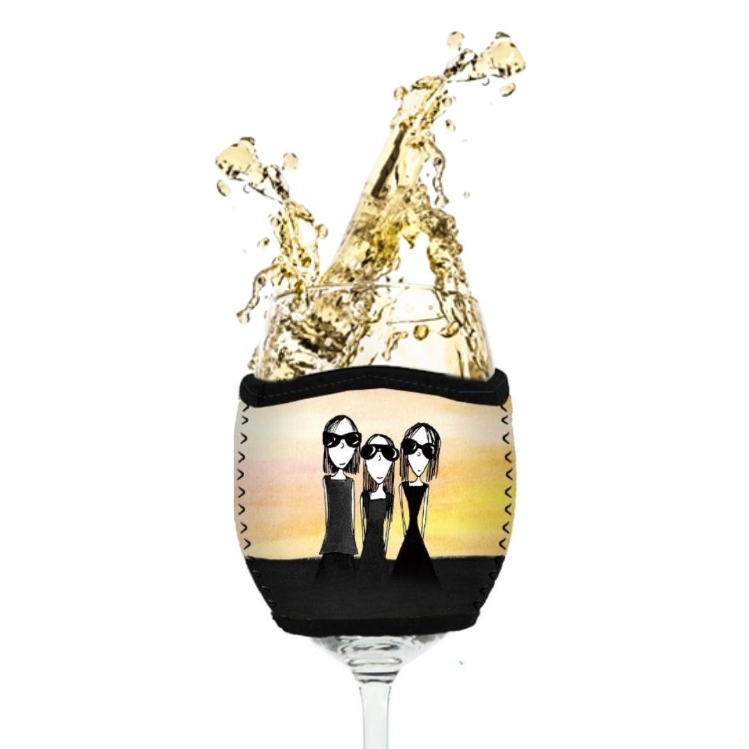 'Sometimes life requires a little attitude' - Wine Glass Cooler