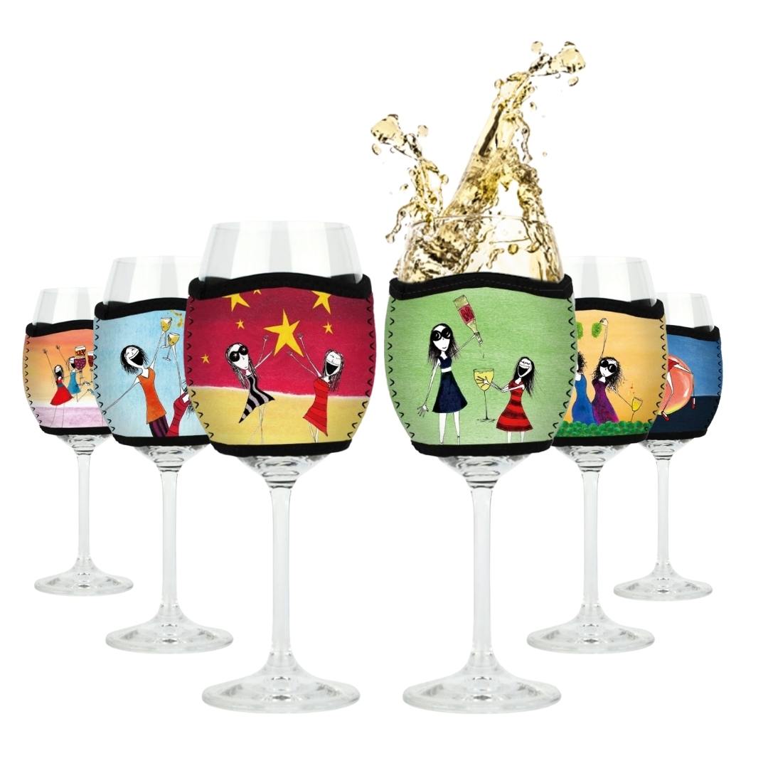 'Who said wine doesn't make us more fabulous' - Wine Glass Cooler