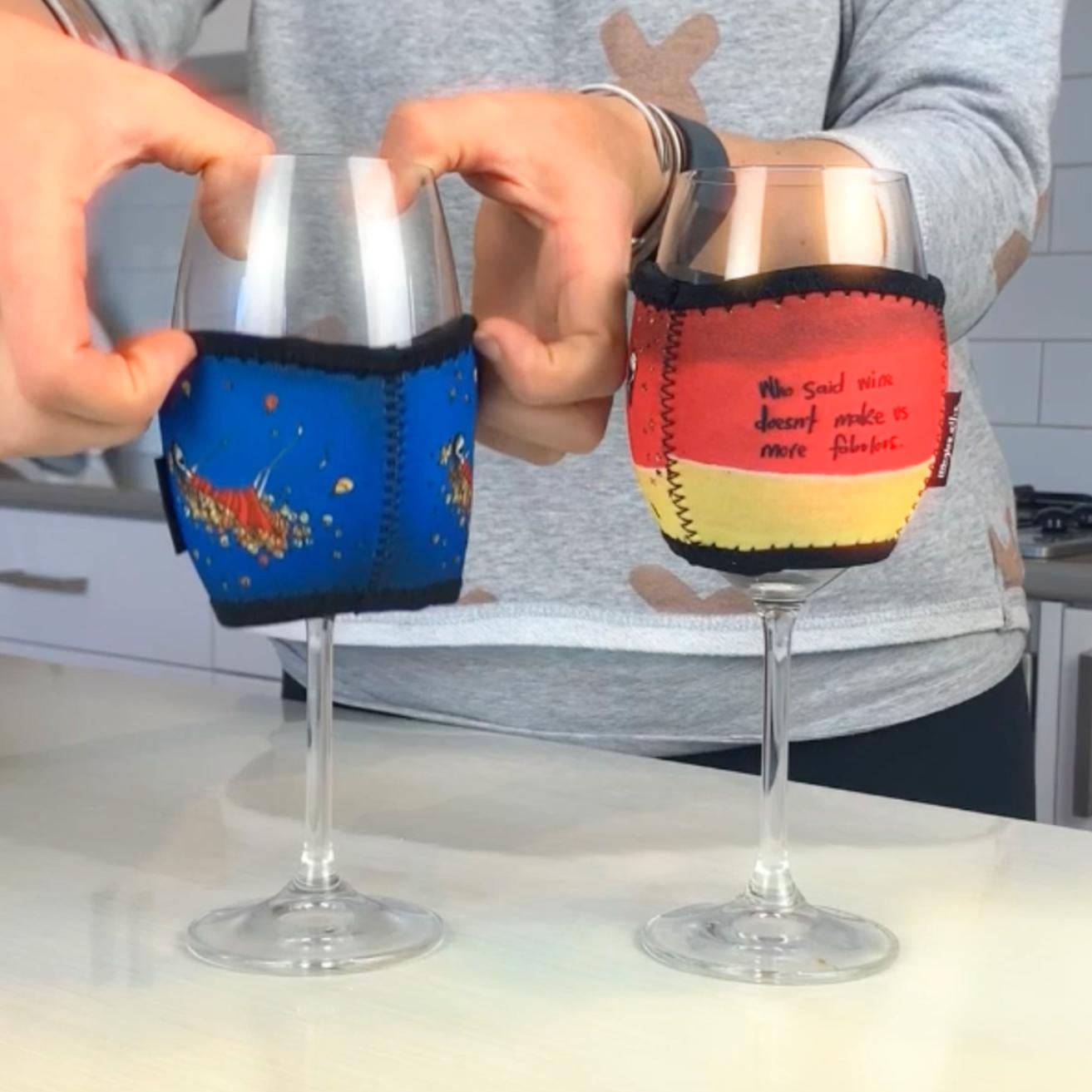 'I'll tell you when to stop' - Wine Glass Cooler