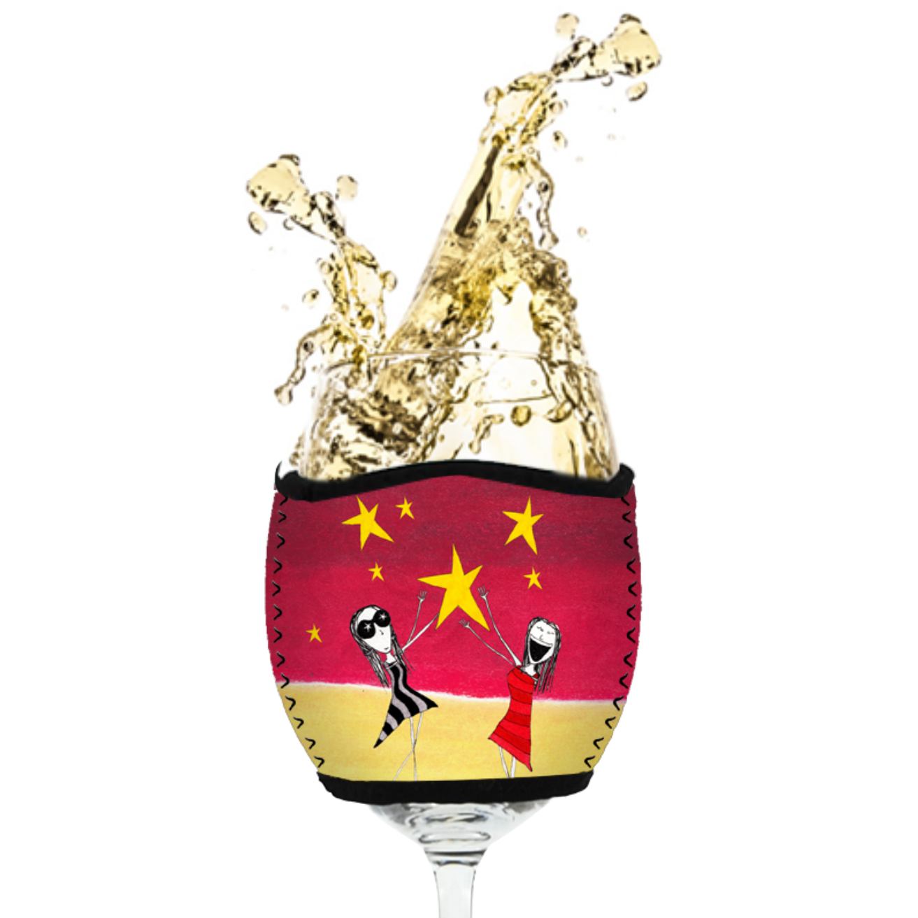 'Who said wine doesn't make us more fabulous' - Wine Glass Cooler