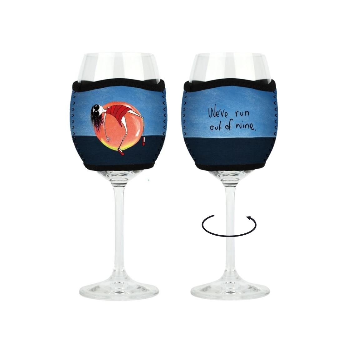 'We've run out of wine' - Wine Glass Cooler