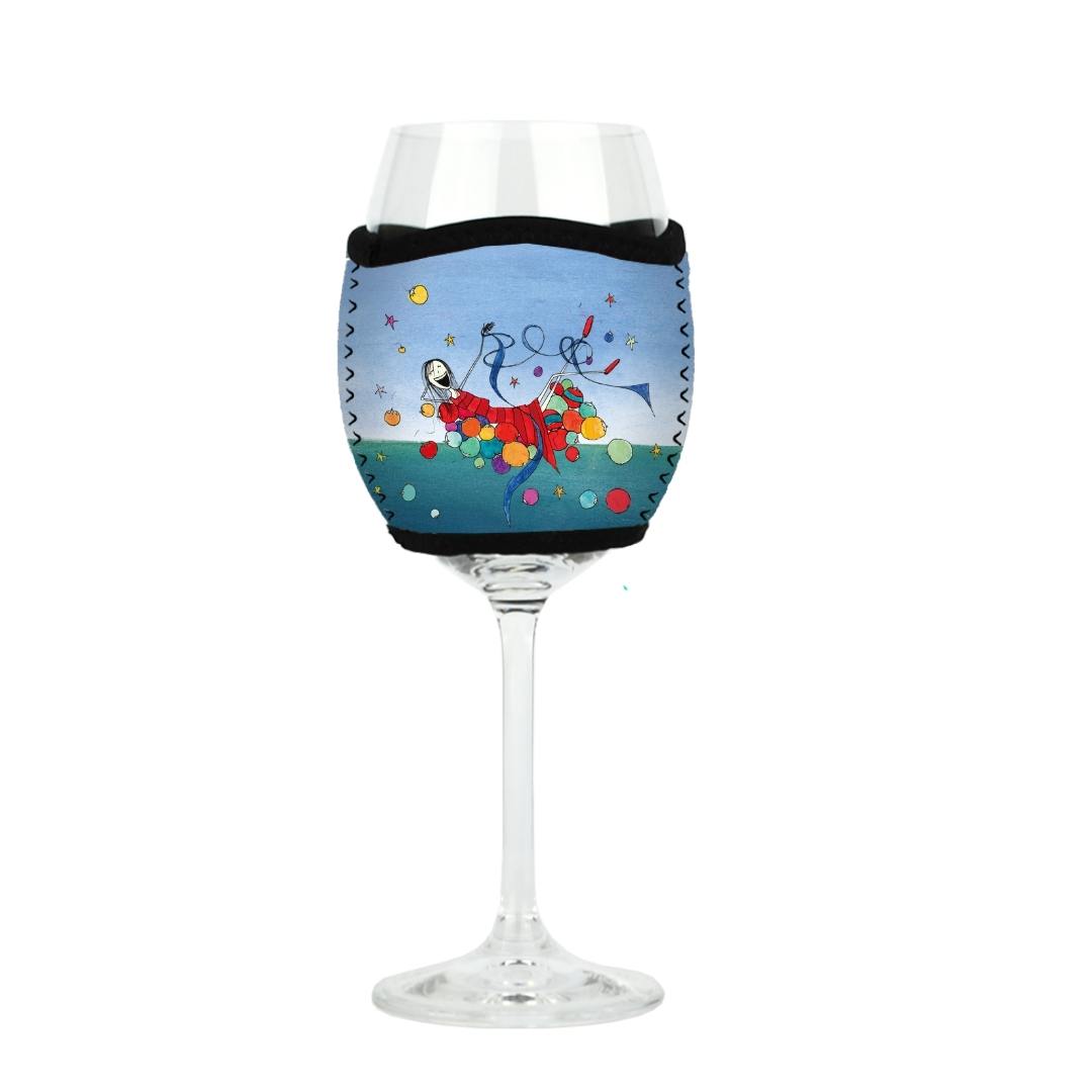 'Happy Birthday Sweet Thing'- Wine Glass Cooler