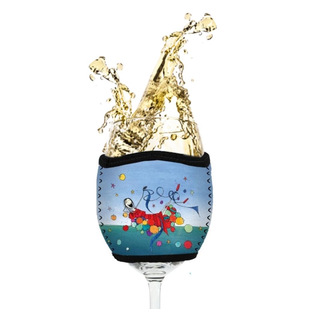 'Happy Birthday Sweet Thing'- Wine Glass Cooler