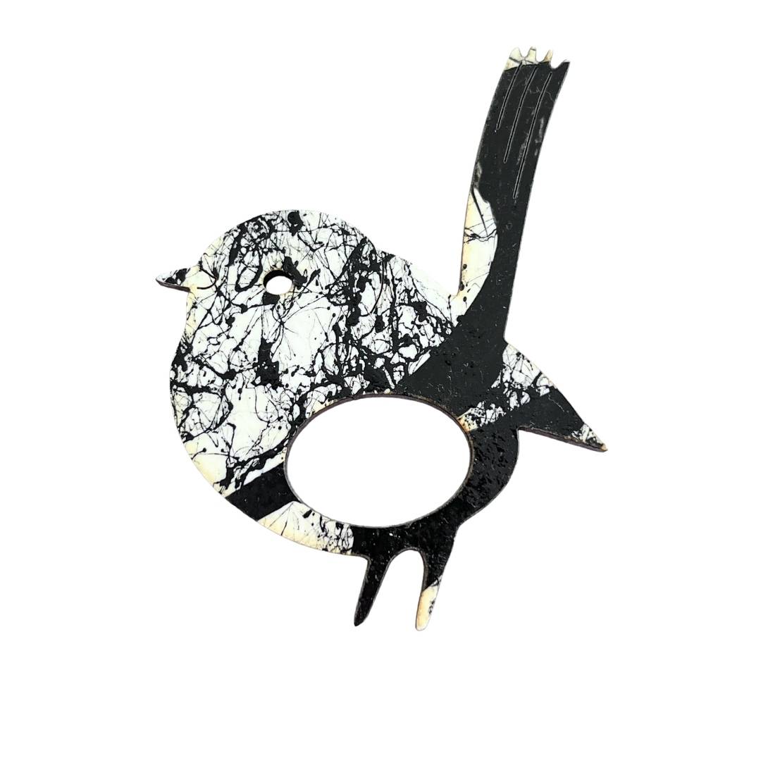 Blue Wren Glasses Brooch (9 Colors)