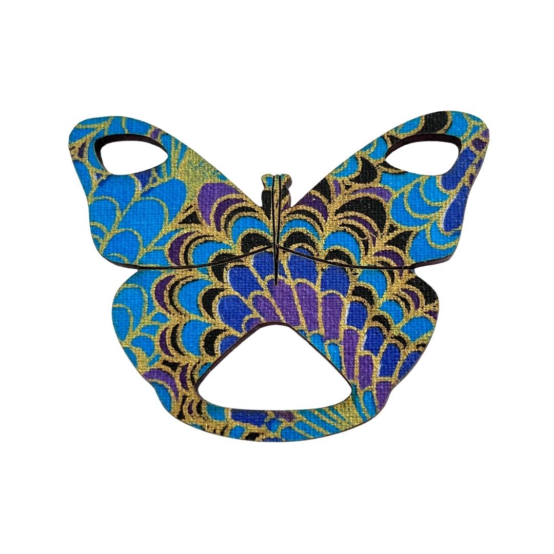 Butterfly Glasses Brooch (6 Colors)