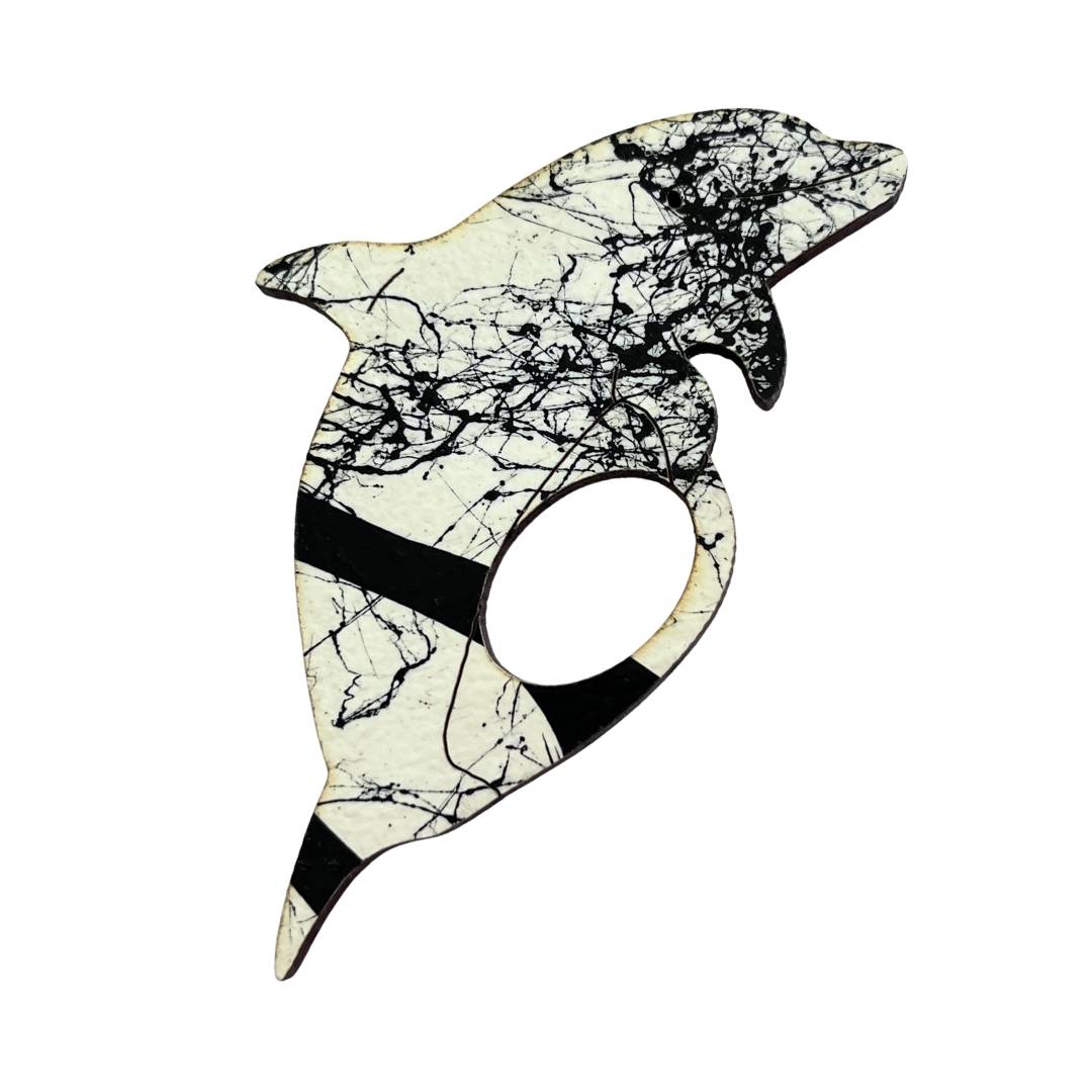 Dolphin Glasses Brooch (7 Colors)