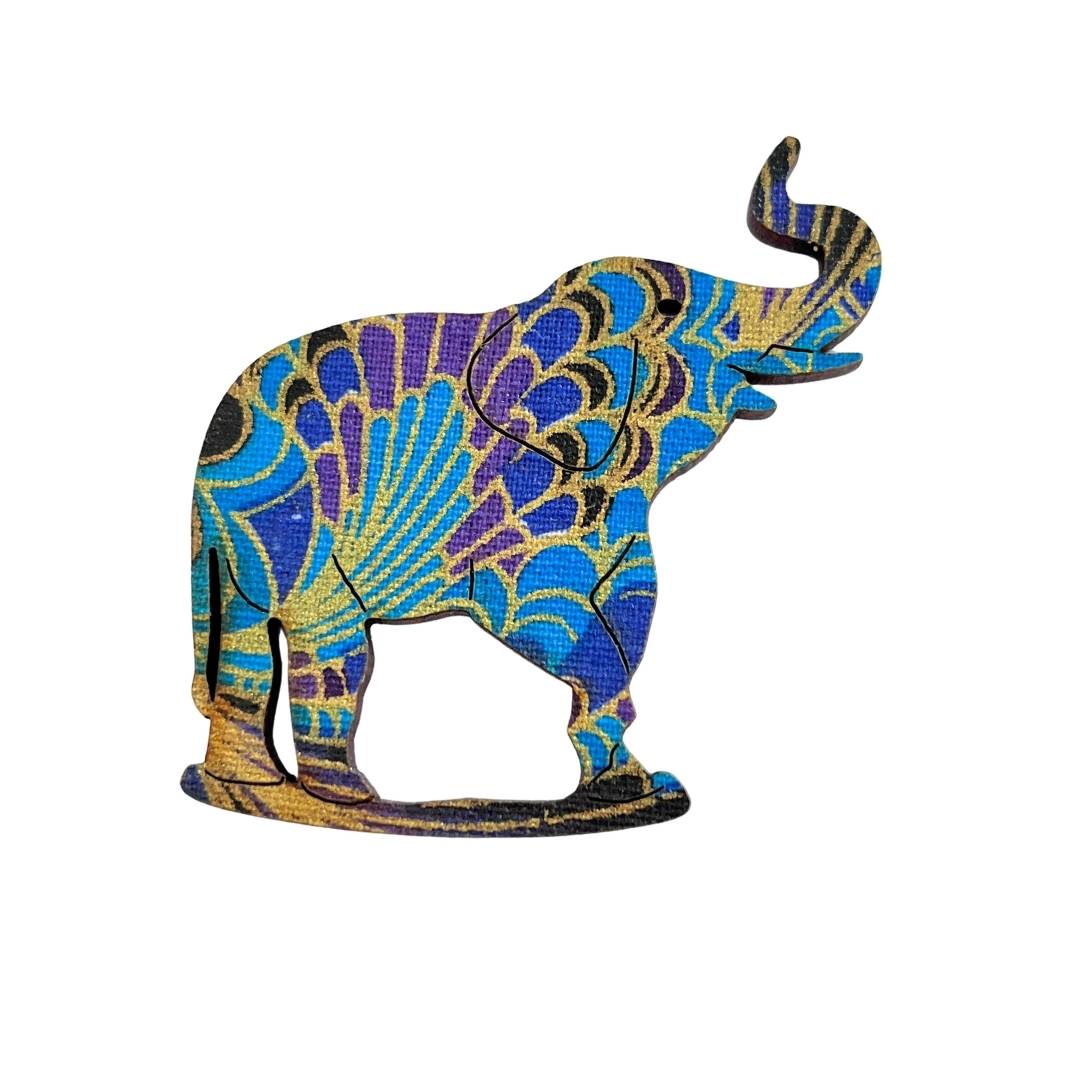 Elephant Glasses Brooch (8 Colors)