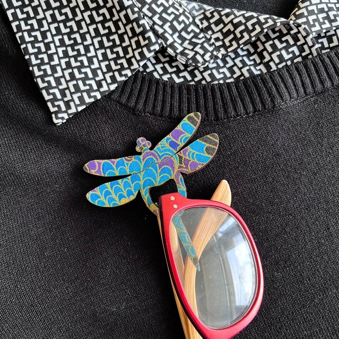 Dragonfly Glasses Brooch (8 Colors)