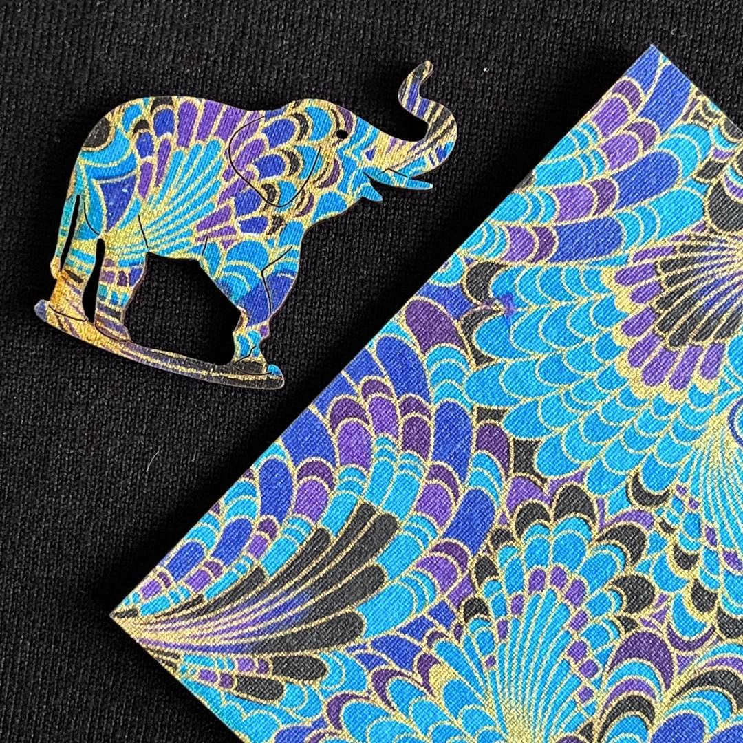 Elephant Glasses Brooch (8 Colors)