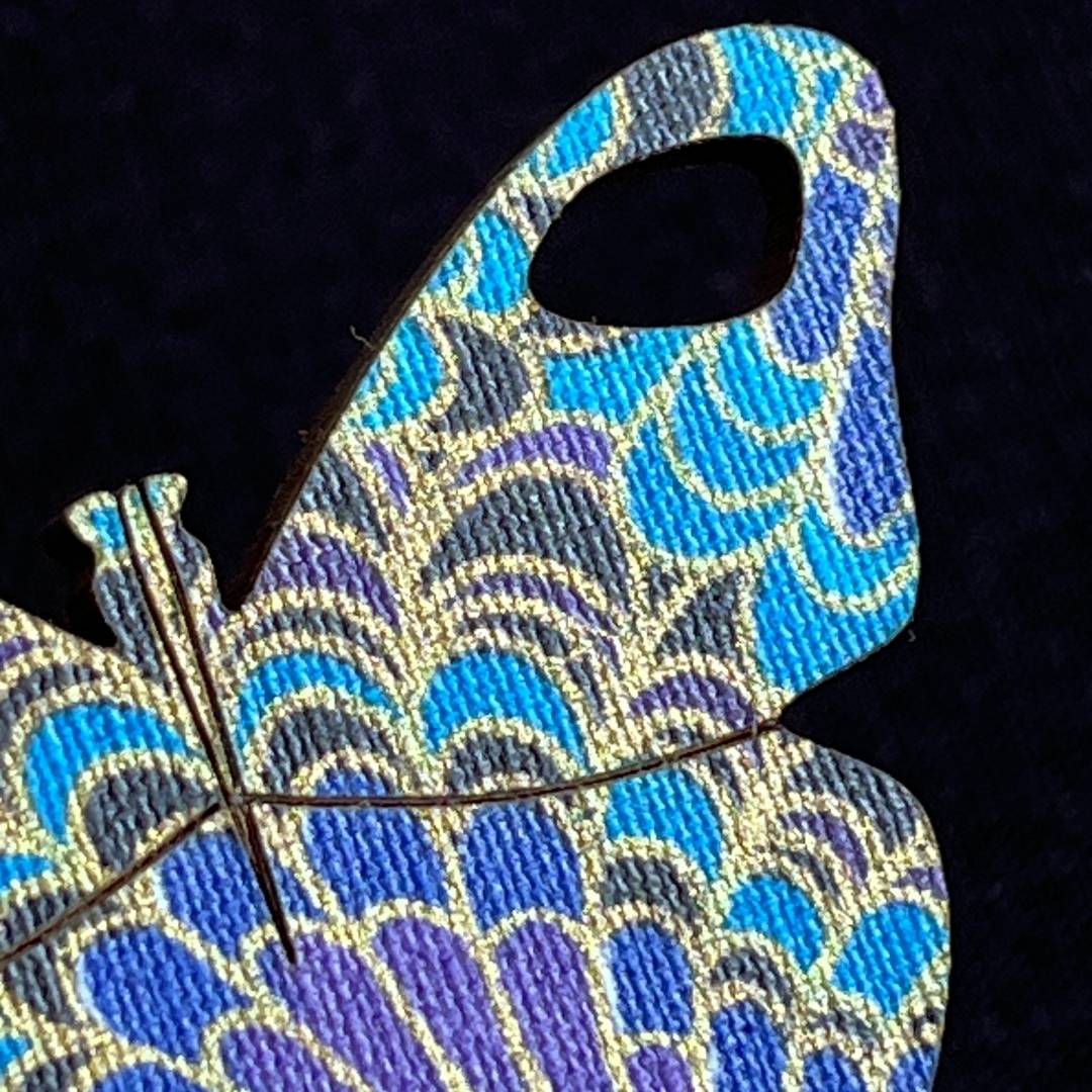 Butterfly Glasses Brooch (6 Colors)