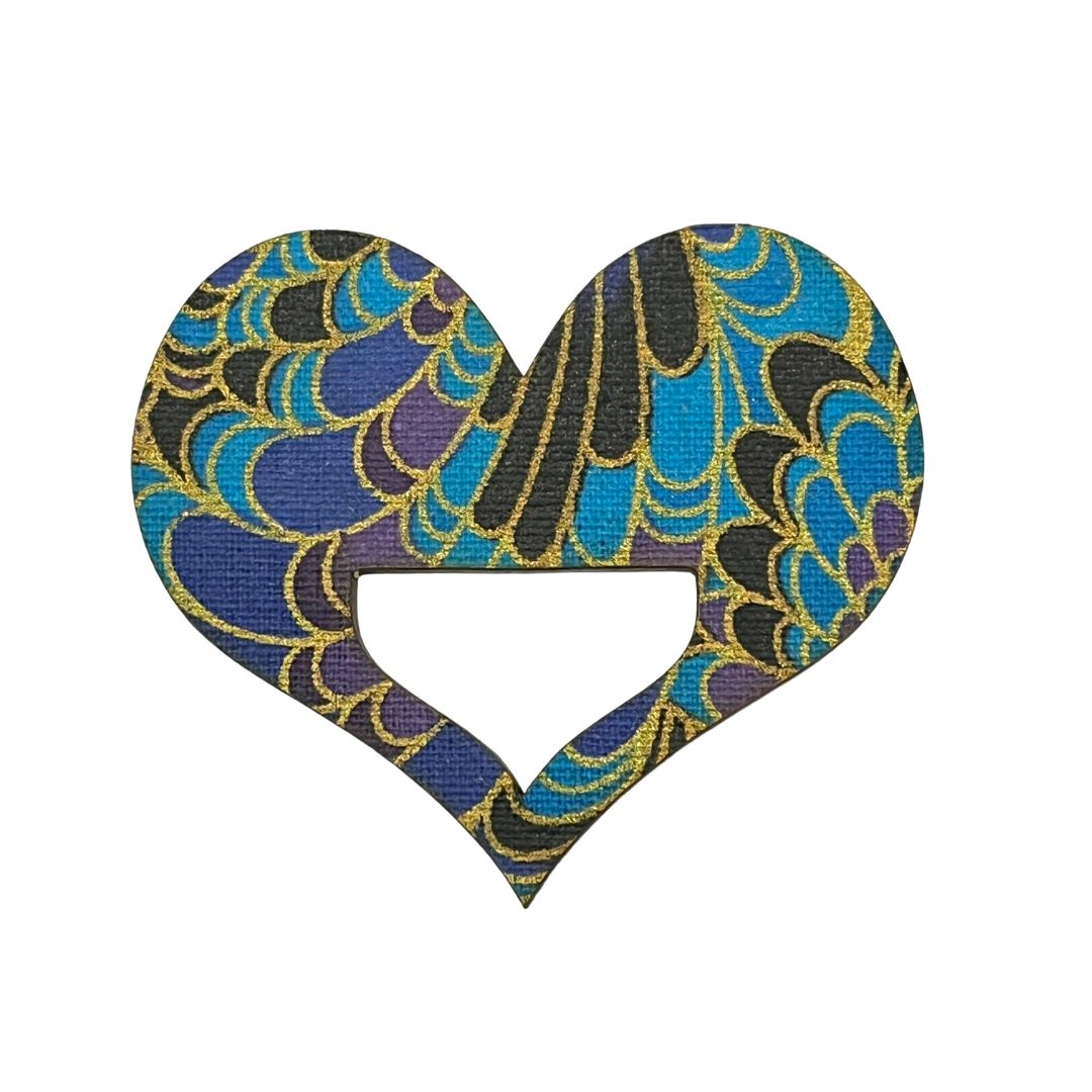 Heart Glasses Brooch (3 Colors)