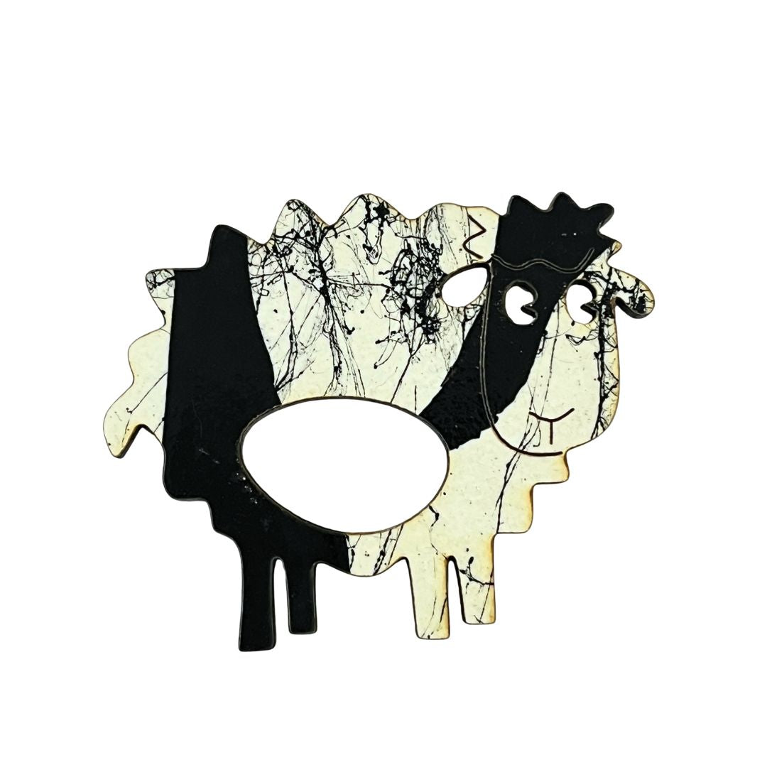 Sheep Glasses Brooch (4 Colors)