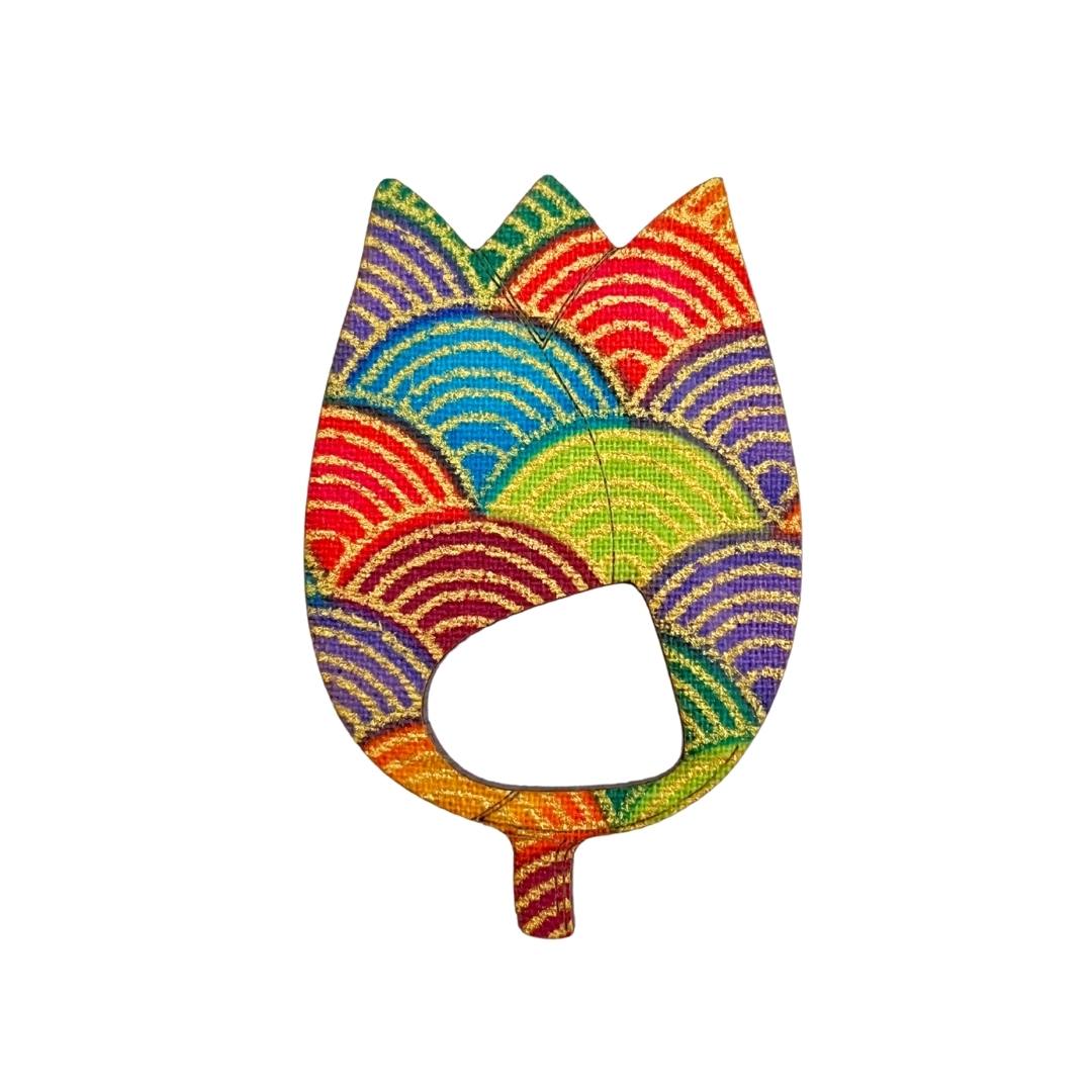 Tulip Glasses Brooch (5 Colors)