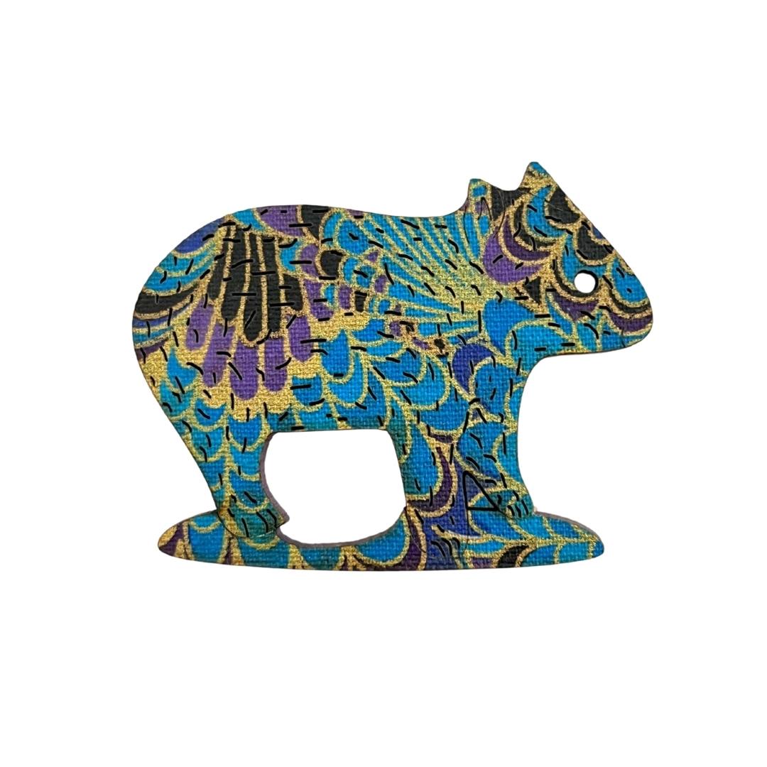 Wombat Glasses Brooch (5 Colors)