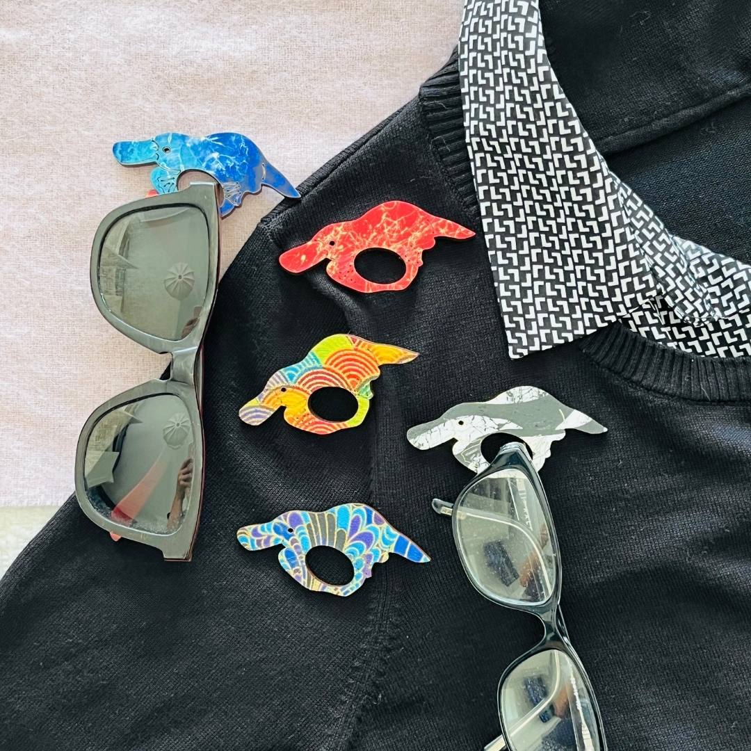 Platypus Glasses Brooch (5 Colors)