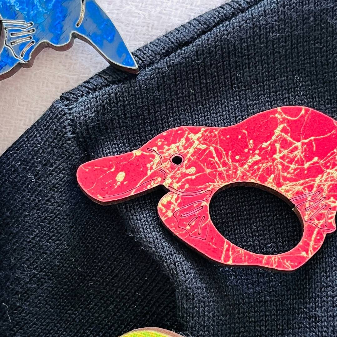 Platypus Glasses Brooch (5 Colors)