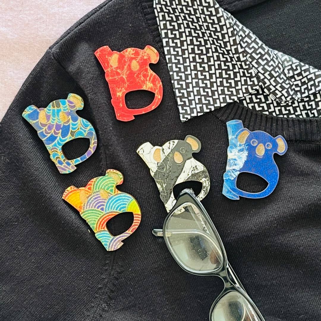 Koala Glasses Brooch (5 Colors)