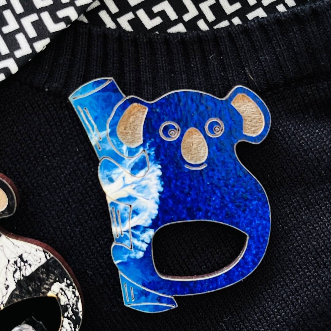 Koala Glasses Brooch (5 Colors)